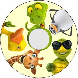 Speichenschutz Nr. 3339 - Tiergesichter lustig