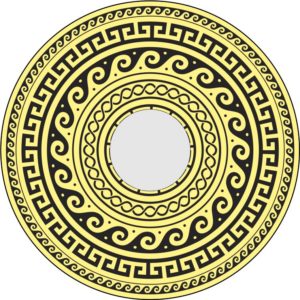 Speichenschutz Nr. 3555 - Ornament gelb