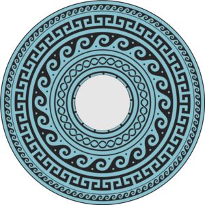 Speichenschutz Nr. 3356 - Ornament türkis