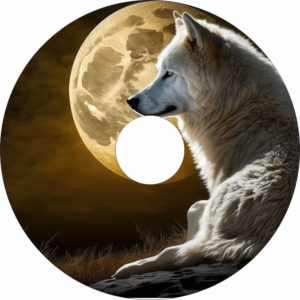 Speichenschutz Nr. 4 - Wolf Vollmond